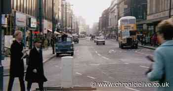 Step back to Newcastle city centre in the late 1960s in our striking video clip