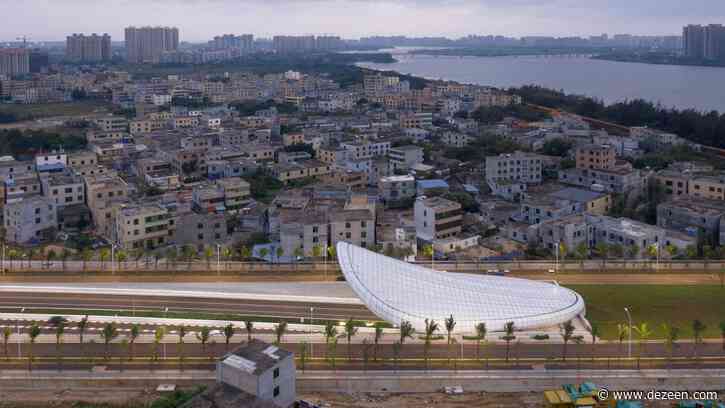 Penda China creates trio of sculptural shell-shaped tunnel entrances in Haikou City