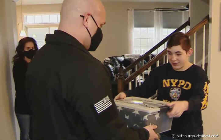 Penn Hills Police Officer Collects Patches For Teen To Add To His Collection