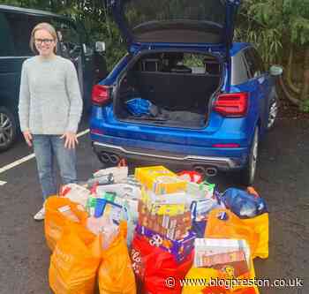 Preston Grasshoppers donate ‘huge’ amount of food to benefit Salvation Army foodbank - Blog Preston