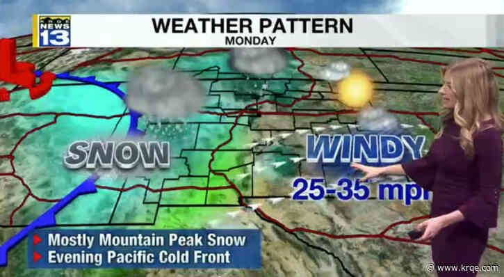 Next winter storm moves in Monday, bringing snow, scattered showers
