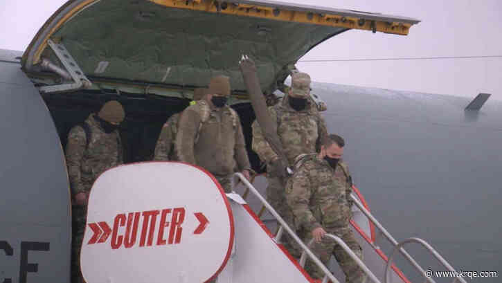 Troops from New Mexico National Guard return home from Washington, D.C.