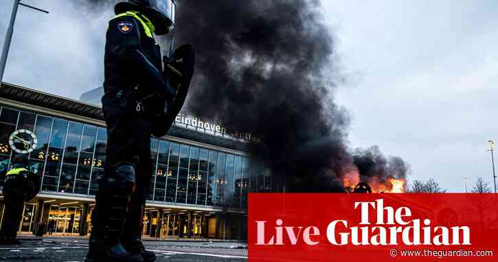 Coronavirus live news: Dutch PM condemns Covid riots; France bans some homemade masks