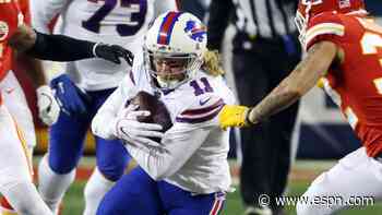 Bills WR Beasley played on partially broken fibula