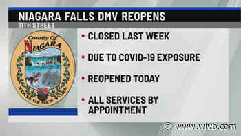 Niagara Falls DMV opens after closing due to COVID exposure last week