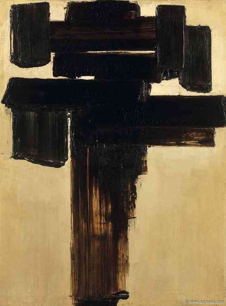 Soulages Painting First Owned by Senegalese Poet-Politician Léopold Sédar Senghor Sells in France