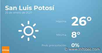 Previsión meteorológica: El tiempo hoy en San Luis Potosí, 25 de enero - Infobae.com