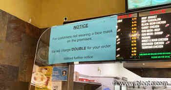 Toronto restaurant introduces rule to charge patrons double if they don't wear a mask - blogTO