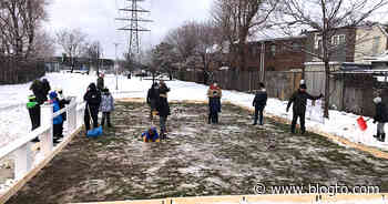 Toronto neighbourhood worked together to build an outdoor ice rink from scratch - blogTO