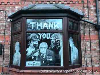 'Snow graffiti' artwork in Lovely Lane is a touching tribute to Covid-19 heroes