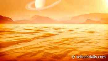 Kraken Mare – a Sea of Liquid Methane on Saturn’s Largest Moon, Titan – Estimated to Be 1,000 Feet Deep