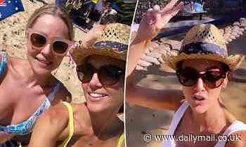 Former WAG Kyly Clarke documents her 'very Aussie Australia Day' at the beach