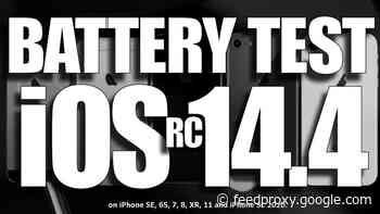 iOS 14.4 Release Candidate batter life test (Video)