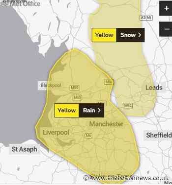 Weather warning for heavy rain