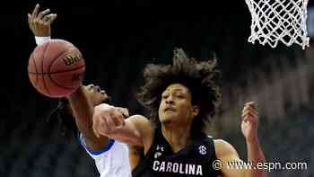 South Carolina's Alanzo Frink to miss rest of season for medical reasons - ESPN