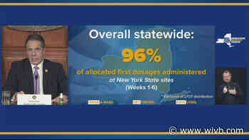 Cuomo says state has ramped up vaccine distribution, supply remains big problem