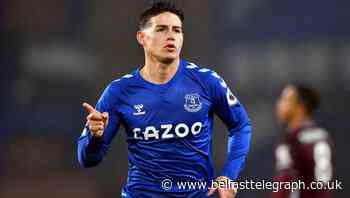 James Rodriguez scores stunner and Jordan Pickford makes mistake as Everton draw