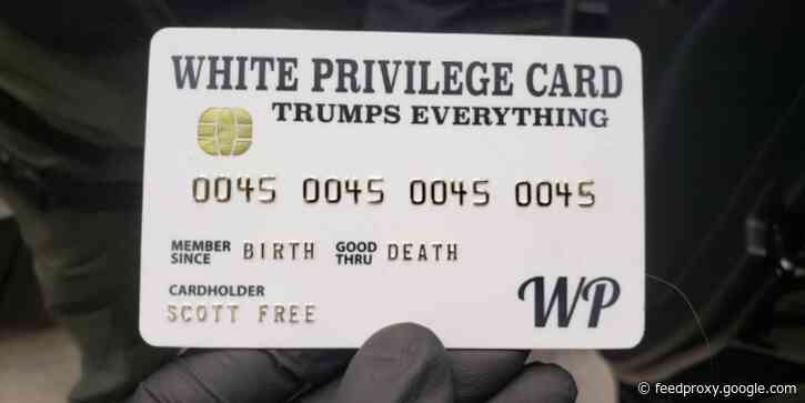 Man caught with pipe-bombs and a replica of 'Hitler's Buzzsaw' machine gun also carried a fake 'White Privilege' credit card