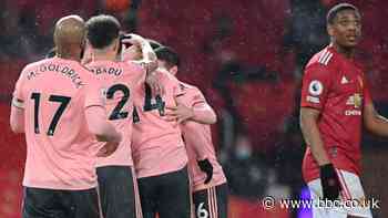 Bottom side Sheff Utd earn shock win to deny Man Utd top spot