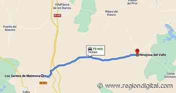 La carretera BA-131, de Los Santos a Valencia de las Torres, registrará cortes de tráfico - Región Digital