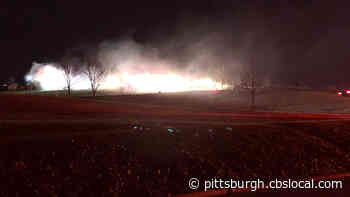 Firefighter Battling House Fire In Derry Township