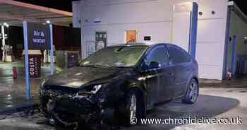 'Disaster' avoided as car fire breaks out at Durham petrol station