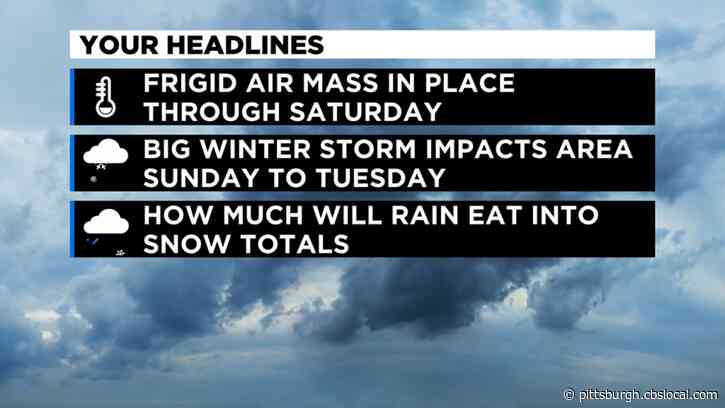 Pittsburgh Weather: Wind Chills Driving Temperatures Into The Single Digits