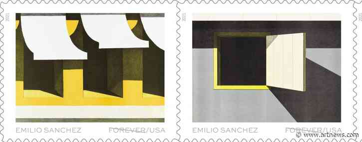 New USPS Stamps Feature Work by Emilio Sánchez, Under-Known Painter of Expressive Cityscapes
