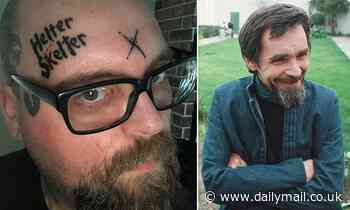 Charles Manson fanatic has murderer's ashes TATTOOED into an 'X' on his forehead