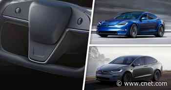 New Tesla Model S and X getting weird steering wheel, dashboard gaming PC video     - Roadshow