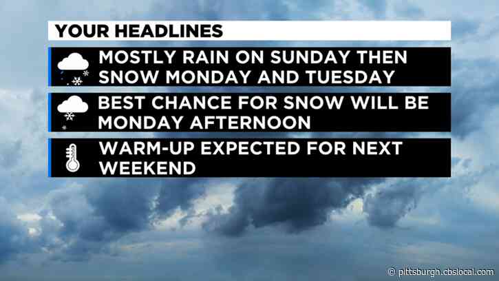 Pittsburgh Weather: Another Cold Day With Possible Snow Showers Ahead