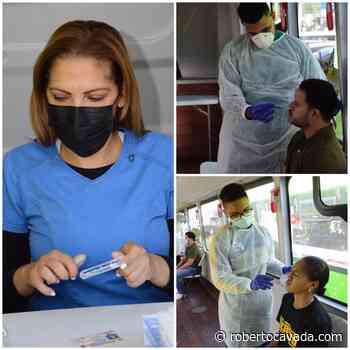 Mujer Coronel de la Fuerza Aérea trabaja en combate contra el Covid-19. - Roberto Cavada