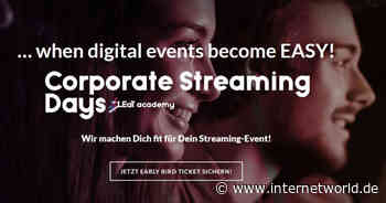 Corporate Streaming Days: Jetzt Early Bird Ticket sichern