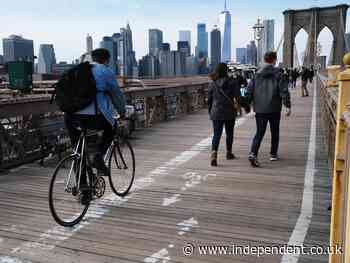 Car lanes converted to bike-only on two New York City bridges