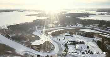 Warroad, Minn. comes together on a miles-long skate path