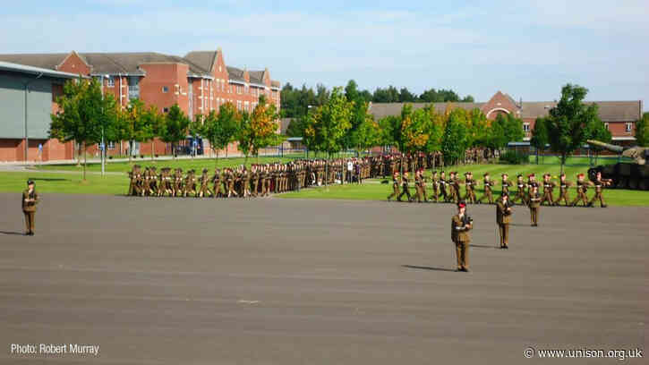 UNISON raises COVID-19 concerns for members at army college