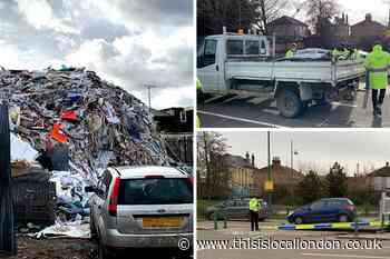 Vehicles stopped & fined in Darent waste disposal operation