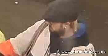 CCTV appeal after man scrawled graffiti on Metro train