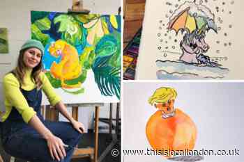 Wimbledon artist raises hundreds for mental health charity