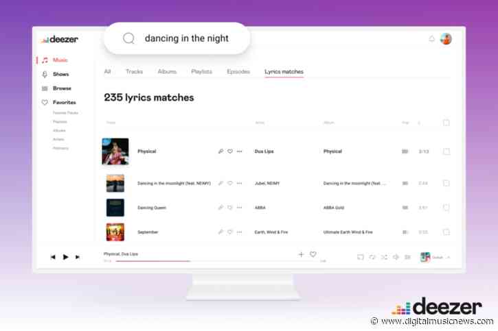 Deezer Introduces New Search by Lyrics Feature For Users