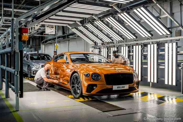 80,000th Bentley Continental GT rolls off the production line