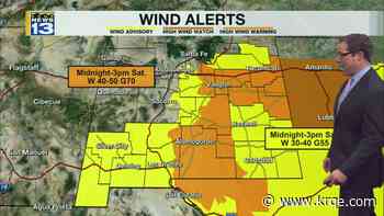 Gusty winds for parts of New Mexico ahead of storm