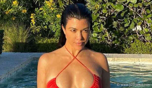 Kourtney Kardashian Bares Incredible Body in Barely-There Bikini, Photos Taken By Kylie Jenner!