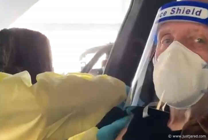 Anthony Hopkins Posts Video from Getting COVID-19 Vaccine After a Year of Self-Imposed Quarantine