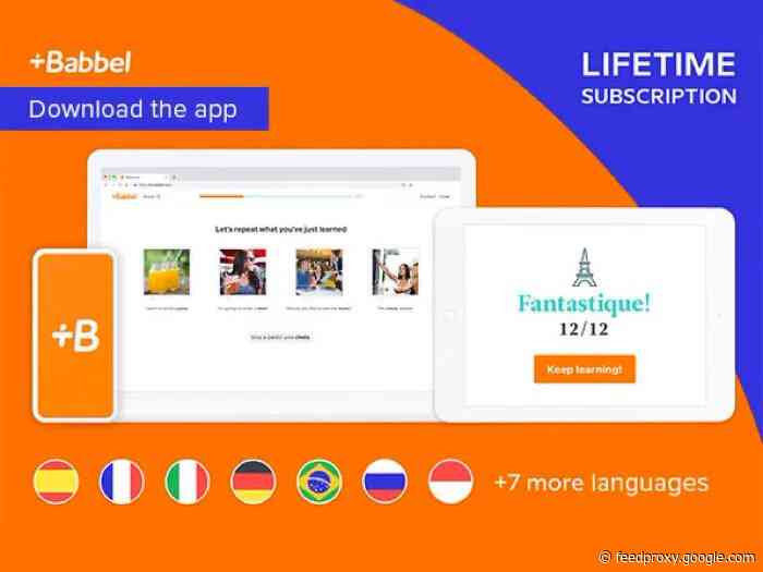 Reminder: Save 55% on the Babbel Language Learning Lifetime Subscription (All Languages)