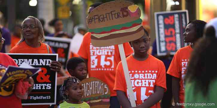 One map shows how much a $15 minimum wage would be worth in every state