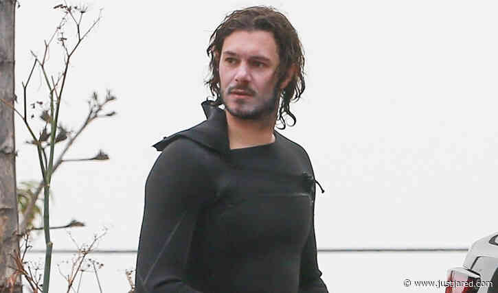 Adam Brody Strips Out of His Wetsuit After Surfing with Wife Leighton Meester