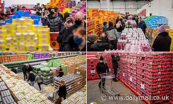 Thrifty shoppers flock to 'gone past best' warehouse stacked high with food for less than half price - Daily Mail