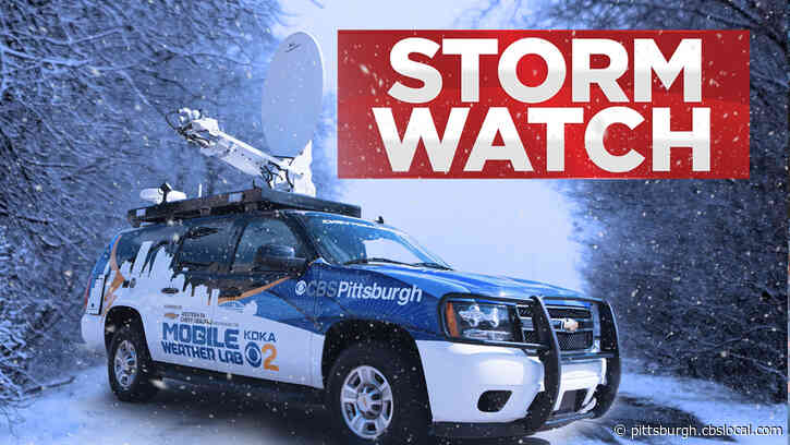 Winter Storm System Brings Snowfall To Pittsburgh Area