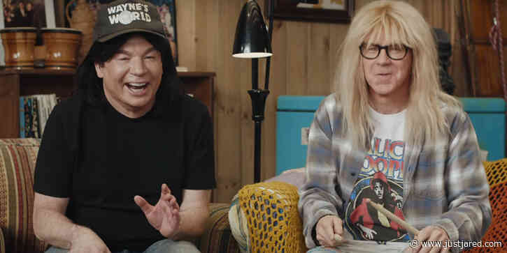 Mike Myers & Dana Carvey Reunite for 'Wayne's World' Uber Eats Super Bowl Ad!